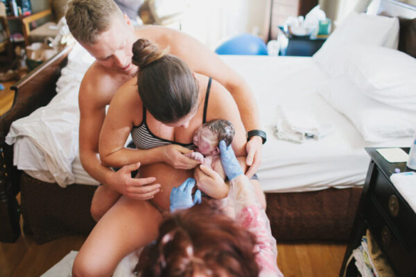 Family Photo Moment of Birth